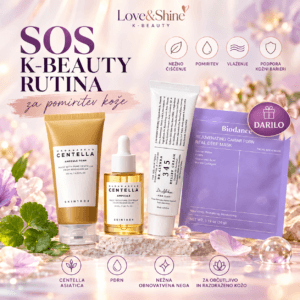 SOS K-Beauty rutina za pomiritev kože – 3 koraki + Biodance PDRN maska GRATIS